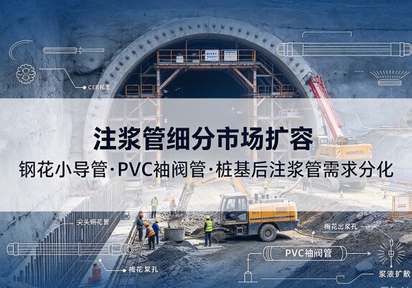 茶陵注浆管细分市场扩容，隧道钢花小导管、PVC 袖阀管、桩基后注浆管需求分化